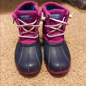Little girls Sperry’s  size 9